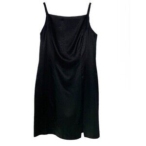 Maggy London Sheath Dress 10 Y2K Black Snake Mini Club Acetate Goth Witchy NWT
